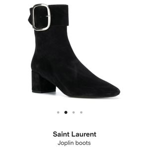 NEW Saint Laurent Joplin Suede Booties